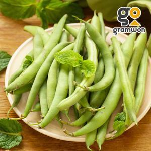 냉동 그린빈 1kg 업소용 줄기콩 그린빈스 홀 껍질콩