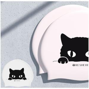 RESHEIR 빅 사이즈 롱 헤어 귀마개 방수 수모 고양이