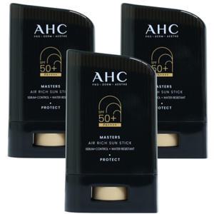 AHC 마스터즈 에어 리치 선스틱 x 3개 백탁없는 끈적임없는 박세리선크림