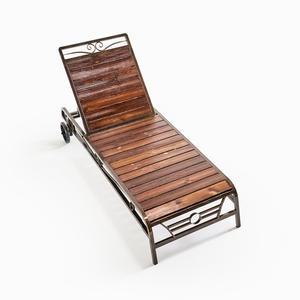 나무 썬베드 야외 비치의자 해변 일광욕 썬텐침대 태닝 휴양지 펜션 수영장 리조트 풀장가구 BWC01N