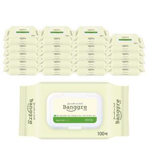방그레 라이트 캡형 물티슈 100매 20개