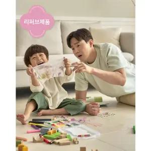 [리퍼브]플로리아 유아 층간소음매트 아기 TPU 거실 시공 구름 매트 50x50x2.5cm