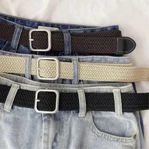 빈티지 캔버스 벨트 무타공 남녀공용 캐주얼벨트
