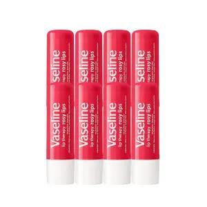 바세린 립밤 립 테라피 로지립스 스틱케어4.8g 8개