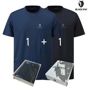 [롯데백화점]블랙야크 25SS 남녀공용 하절기 2팩 반팔티셔츠 공용라운드더블반팔티 1BYRTXU902 (BON)