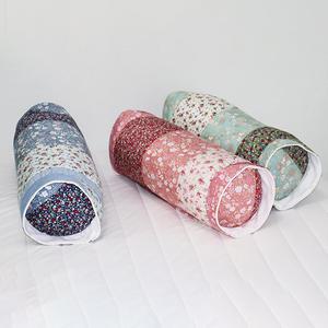 동그란 순면 경추 할머니 베개 원형 둥근베개 커버