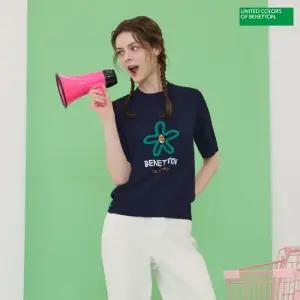 [최초가 129 000원]베네통스포츠 25SS 아트웍 반팔니트 3종 여성