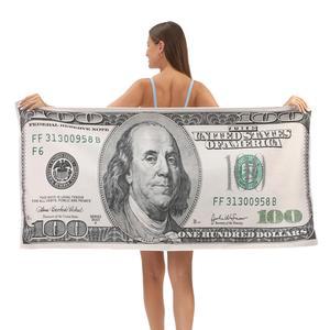 특이한 돈 모양 달러 극세사 비치 타올 대형 목욕 수건