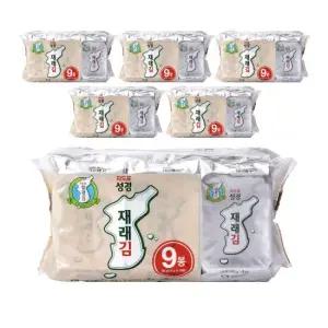 [성경김본사] 재래 식탁김 4g 9봉 x 6개 총 54봉
