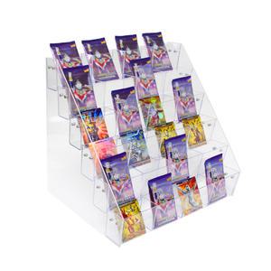 계단식아크릴진열대 카드 전시대 스탠드 2층 투명 도구 포켓몬카드 4층 대형
