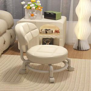 바퀴달린 낮은 의자 바퀴 청소 작업용 스툴 이동식 네일샵 휠 보조 쿠션