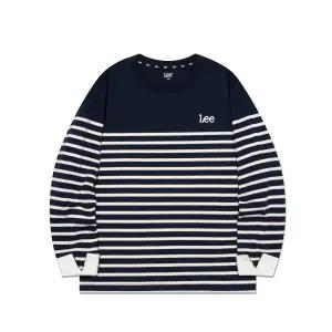 [롯데백화점]리키즈 키즈 레귤러핏 스트라이프 롤업 티셔츠 네이비 LK2501LT07NA