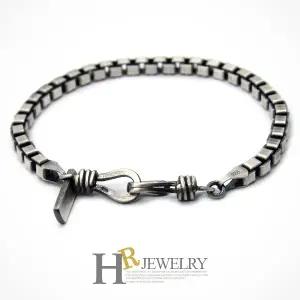 [호림쥬얼리]실버92.5/은팔찌/세련_멋진(HR)실버 유화 스지 박스 팔찌(NO.51445)