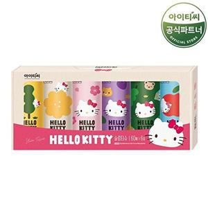 [홈스웰][S]헬로키티 차량용 슬림 미용티슈 (60매 6개X1팩) 총 6개