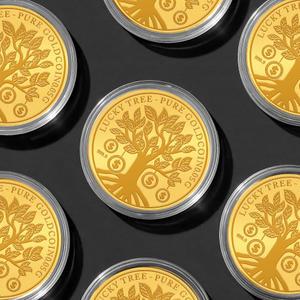 골드팡 24k 황금 행운나무 순금코인 0.05g