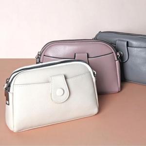 포인트 미니 여성 크로스백 투지퍼 캐주얼 핸드백 가방 (5color)