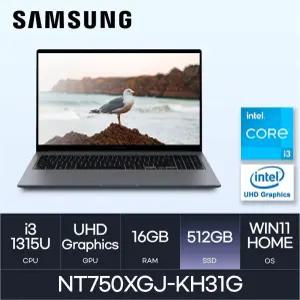 HMC/ 삼성 갤럭시북4 - NT750XGJ-KH31G - D4 RAM 16GB / NVMe 512GB /WIN11 Home