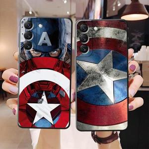 마블 캡틴 아메리카 케이스 삼성 호환 갤럭시 S25 울트라 S24 플러스 S23 FE S22 S20 S21 참고 10 라이트