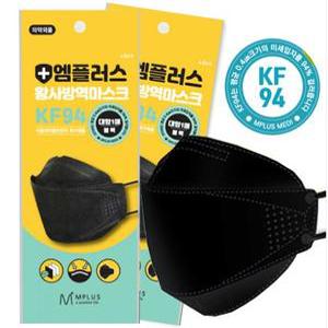 엠플러스 KF94 마스크 블랙 50매