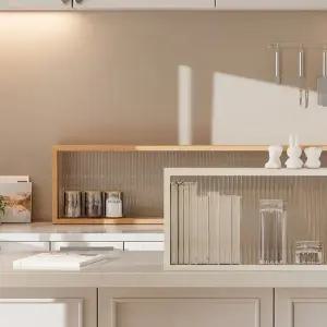 듀크 아일랜드 유리 파티션 주방 가벽 선반 400 1200 사이즈