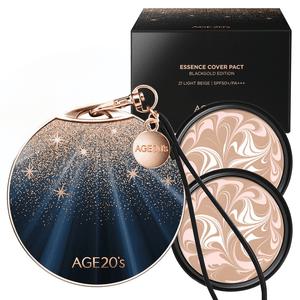 에이지투웨니스 블랙골드 팩트 에디션 팩트 케이스 + 리필 14g 2p 21호라이트베이지 ×