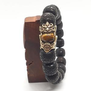 재물운 황동비휴 12mm 구름문양 흑단 금전운 비휴 팔찌