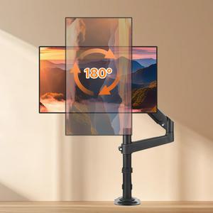 엘디엘 마운트 벽면밀착형 폴타입 플렉스핏 싱글 모니터암 모니터 거치대 13~32