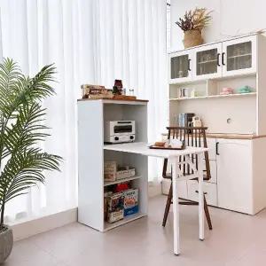 [텐스페이스]제크 다용도 접이식 식탁 렌지대 중형 ZE03R(착불)