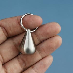 비상약 목걸이 약통 스테인레스 약병 알약통 밀봉 물방울형 티타늄 팔찌 방수 스틸 물방울