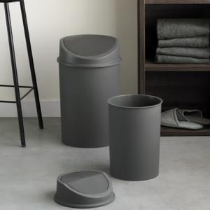 국산 원형 스윙 휴지통 20L 모노톤 인테리어 사무실용 3size