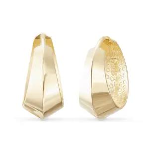 18k 사선 엣지 링귀걸이_대