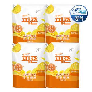 피죤 섬유유연제 옐로미모사 2.3L 리필 x 4개