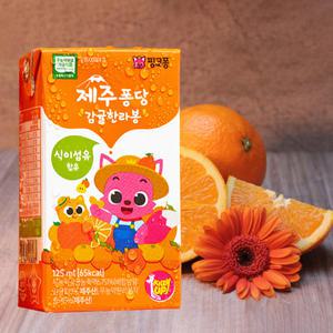 핑크퐁 무농약 제주퐁당 감귤한라봉 주스 125ml x 24팩 / 어린이주스