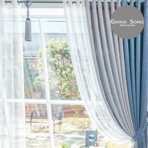 [지나송] 베이 화이트에디션 암막+시크릿커튼 풀세트 슈퍼특대형