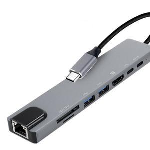 8in1 USB-C 허브 HDMI PD랜포트 SD카드리더기 멀티허브 젠더