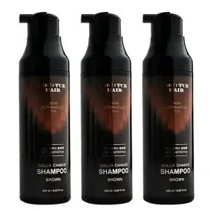 꾸띄르샴푸 시즌4 스킨락토 7714 컬러 체인지 염색 샴푸 190ml 브라운 3개