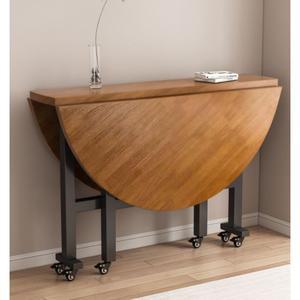 접이식 원형 원탁 간이 탁자 이동식 식탁 테이블 공간활용 상판 확장형 식당