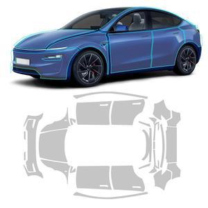 2025년형 테슬라 모델 Y 주니퍼 프리컷 페인트 보호 필름 850만 TPU PPF 클리어 카 HD 스크래치 외장 액세서리(전체)를 위한 FDAIUN