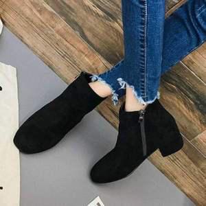겨울 여성 윈터 부츠 앵클 따뜻 지퍼 스웨이드 데일리 앵글부추