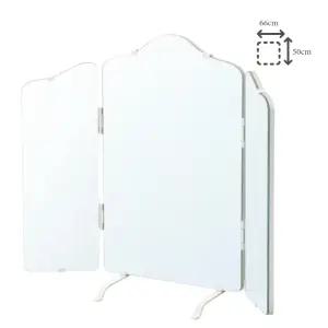 이케아 탁상거울 3면 3단접이식 화장대거울 66x50 로사레드