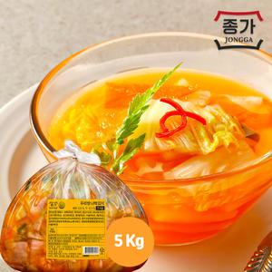 [얌얌마켓] 종가 나박김치 5kg (아이스박스 포함)