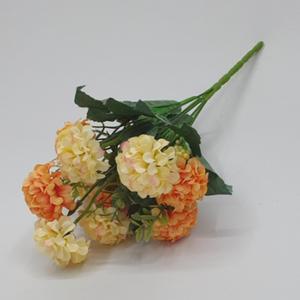 수국 옐로우톤 조화꽃다발 소품꽃다발 스튜디오 웨딩촬영