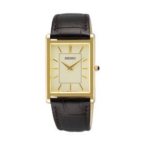 백화점AS가능 세이코 SWR106P1 스퀘어 클래식 사각 남성가죽시계 남자시계