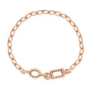 [비앤비골드] 14K 스퀘어앤 써클 크로스 열송이 체인실반지 SRS37431