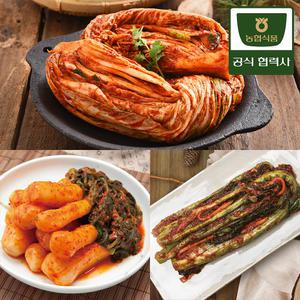 농협식품 한국농협김치 포기김치 3kg/5kg/갓/깍두기/파/묵은지 김치 모음전