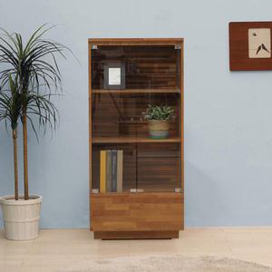 아트박스/텐스페이스 멀바우 패턴 600 유리 장식장 MP108R