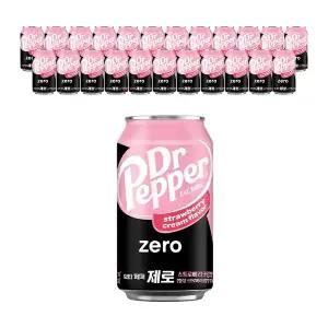 닥터페퍼 제로 스트로베리크림 350ml, 24개