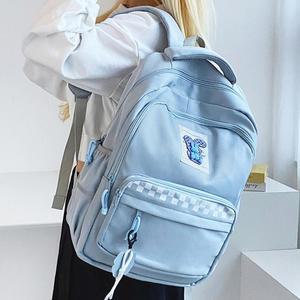 책가방 하늘색 패션 학생 데일리 캐쥬얼한 가방 백팩