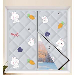 겨울 방한 도어 커튼 가림천 현관문 칸막이 그레이 방한커튼 3중 0X0CM 우풍 커텐