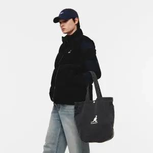 [롯데백화점]캉골 워시드 제리 에코백 0057 데님블랙 (KRFBEB00570)